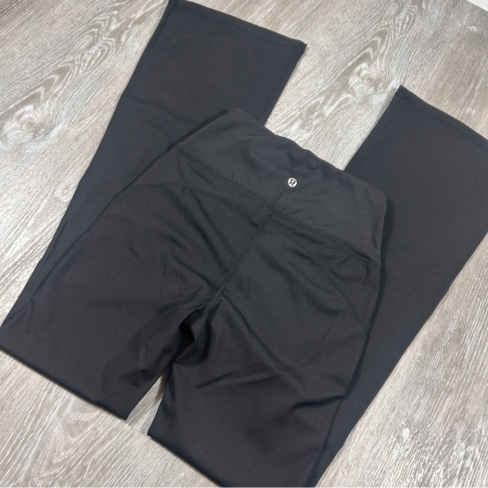 Lululemon Leggings Womens 4 Black Gym Yoga Groove Super High Rise Flared Pants